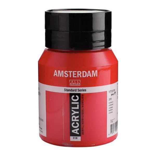 RAYART - Amsterdam Standard Series Acrylique Pot 500 ml Carmin 318 - Tunisie Meilleur Prix (Beaux-Arts, Graphique, Peinture, Acr