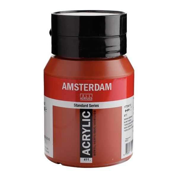 RAYART - Amsterdam Standard Series Acrylique Pot 500 ml Terre de Sienne brûlée 411 - Tunisie