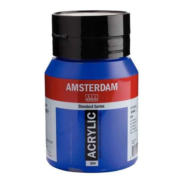 RAYART - Amsterdam Standard Series Acrylique Pot 500 ml Outremer 504 - Tunisie Meilleur Prix (Beaux-Arts, Graphique, Peinture, A