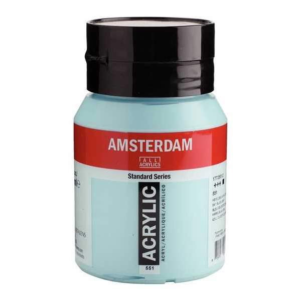 RAYART - Amsterdam Standard Series Acrylique Pot 500 ml Bleu céleste clair 551 - Tunisie Meilleur Prix (Beaux-Arts, Graphique, P