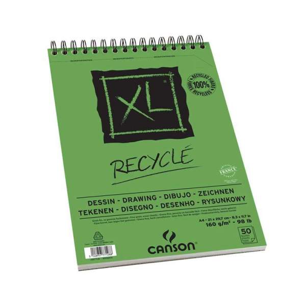 RAYART - Canson XL Dessin Recyclé A4 160g/m² - CANSON - Tunisie Meilleur Prix (Beaux-Arts, Graphique, Peinture, Acrylique, Huile