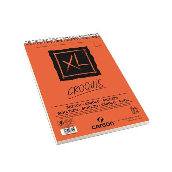 RAYART - Canson XL Croquis 90G/M² Format A3 - CANSON - Tunisie Meilleur Prix (Beaux-Arts, Graphique, Peinture, Acrylique, Huile,