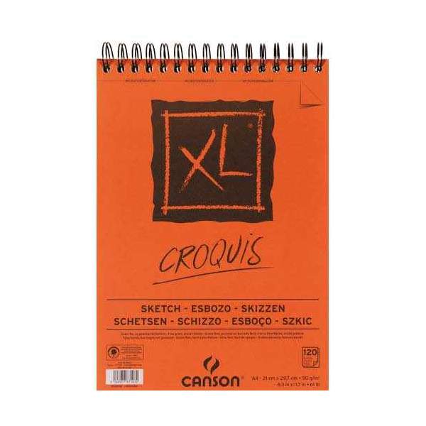 RAYART - Canson XL Croquis 90G/M² Format A4 - CANSON - Tunisie Meilleur Prix (Beaux-Arts, Graphique, Peinture, Acrylique, Huile,