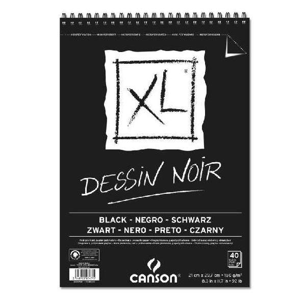 RAYART - Canson XL Noir A4 150g/m² 40 feuille Canson - Tunisie Meilleur Prix (Beaux-Arts, Graphique, Peinture, Acrylique, Huile,