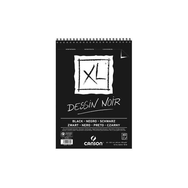 RAYART - Canson XL Noir A3 150g/m² 40 feuille Canson - Tunisie Meilleur Prix (Beaux-Arts, Graphique, Peinture, Acrylique, Huile,