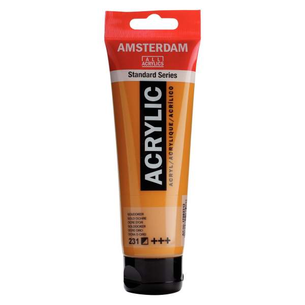 RAYART - Amsterdam Standard Series Acrylique Tube 120 ml Ocre d'or 231 - Tunisie Meilleur Prix (Beaux-Arts, Graphique, Peinture,