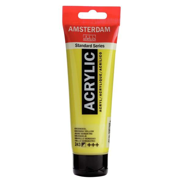 RAYART - Amsterdam Standard Series Acrylique Tube 120 ml Jaune verdâtre 243 - Tunisie Meilleur Prix (Beaux-Arts, Graphique, Pein