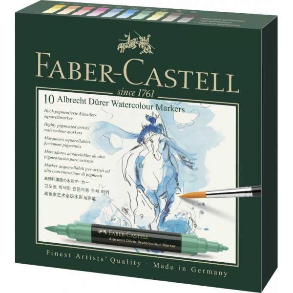 RAYART - Marqueur aquarelle Albrecht Dürer, portefeuille de 10 Faber Castell - Tunisie Meilleur Prix (Beaux-Arts, Graphique, Pei