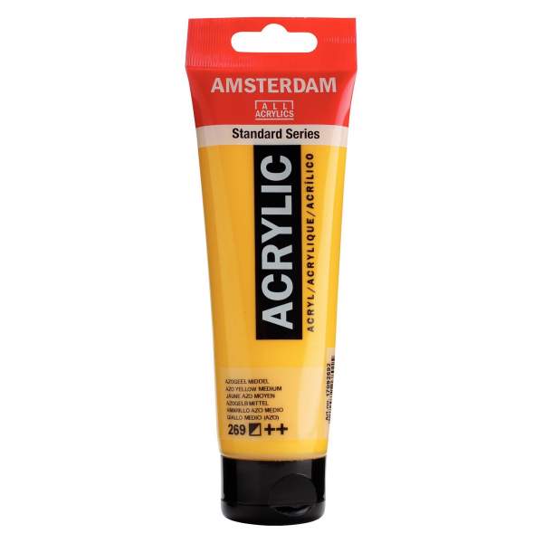 RAYART - Amsterdam Standard Series Acrylique Tube 120 ml Jaune azo moyen 269 - Tunisie Meilleur Prix (Beaux-Arts, Graphique, Pei