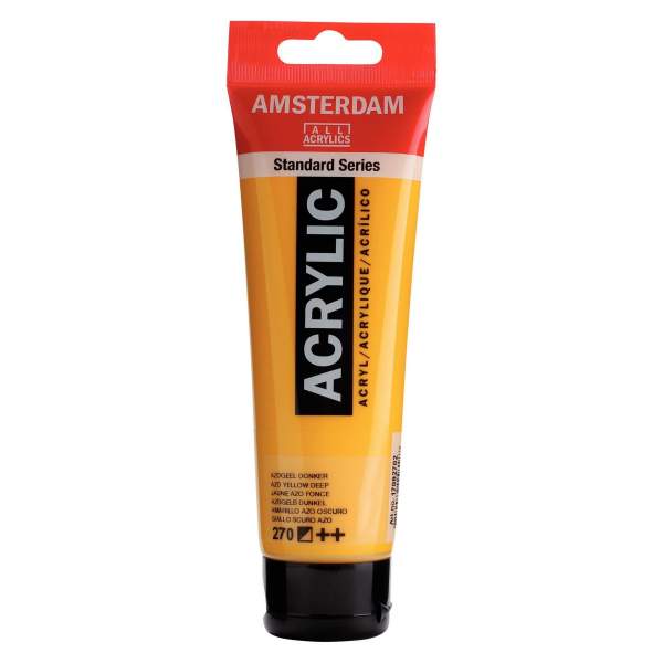 RAYART - Amsterdam Standard Series Acrylique Tube 120 ml Jaune azo foncé 270 - Tunisie Meilleur Prix (Beaux-Arts, Graphique, Pei