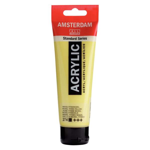 RAYART - Amsterdam Standard Series Acrylique Tube 120 ml Jaune titane nickel 274 - Tunisie Meilleur Prix (Beaux-Arts, Graphique,