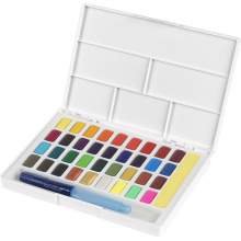 RAYART - Aquarelles en godets, boîte de 36 Faber Castell - Tunisie Meilleur Prix (Beaux-Arts, Graphique, Peinture, Acrylique, Hu