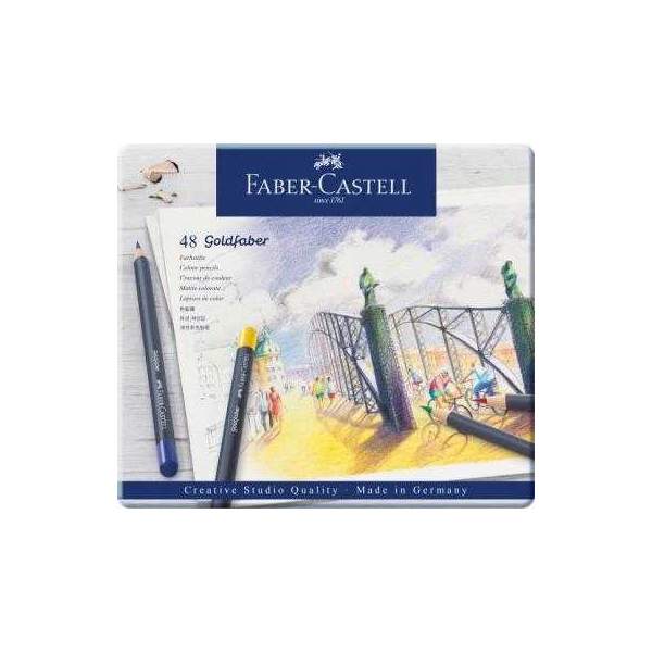 RAYART - Boite métal de 48 Crayon aquarelle Goldfaber Aqua - Faber Castell - Tunisie Meilleur Prix (Beaux-Arts, Graphique, Peint