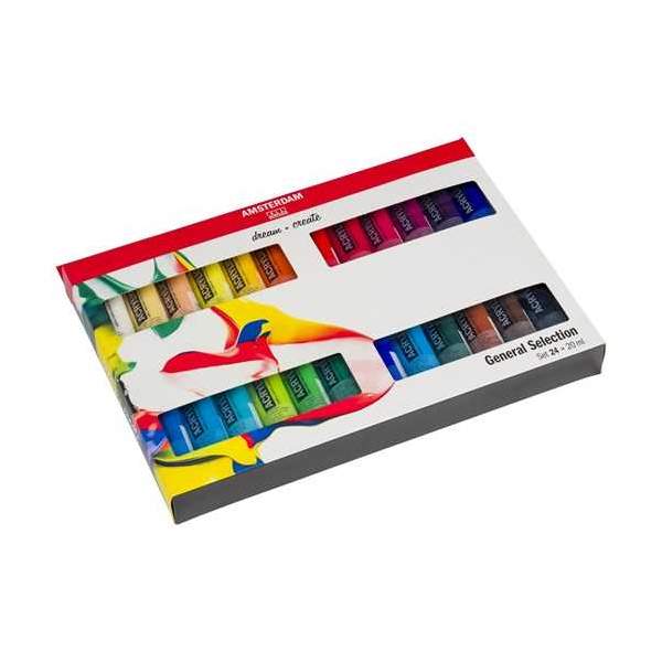 RAYART - Set d’acryliques série Standard 24 x 20 ml Amsterdam Tunisie