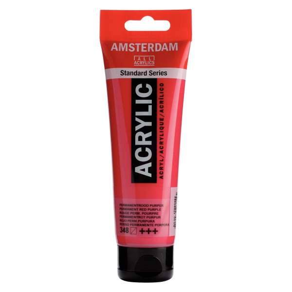 RAYART - Amsterdam Standard Series Acrylique Tube 120 ml Rouge permanent pourpre 348 - Tunisie Meilleur Prix (Beaux-Arts, Graphi