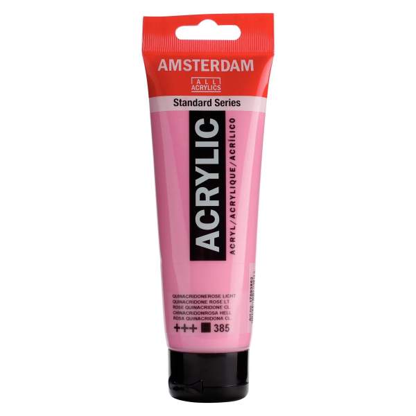 RAYART - Amsterdam Standard Series Acrylique Tube 120 ml Rose quinacridone clair 385 - Tunisie Meilleur Prix (Beaux-Arts, Graphi