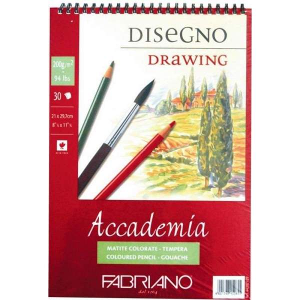 Bloc De Papier Croquis A4 INNSPIRO - 30 Feuilles 160 G/m², Microperforées, Sans Acide, Grain Moyen