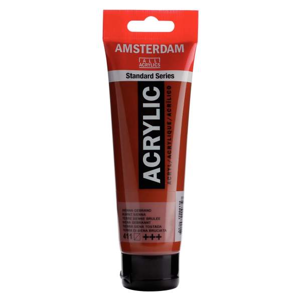 RAYART - Amsterdam Standard Series Acrylique Tube 120 ml Terre de Sienne brûlée 411 - Tunisie Meilleur Prix (Beaux-Arts, Graphiq