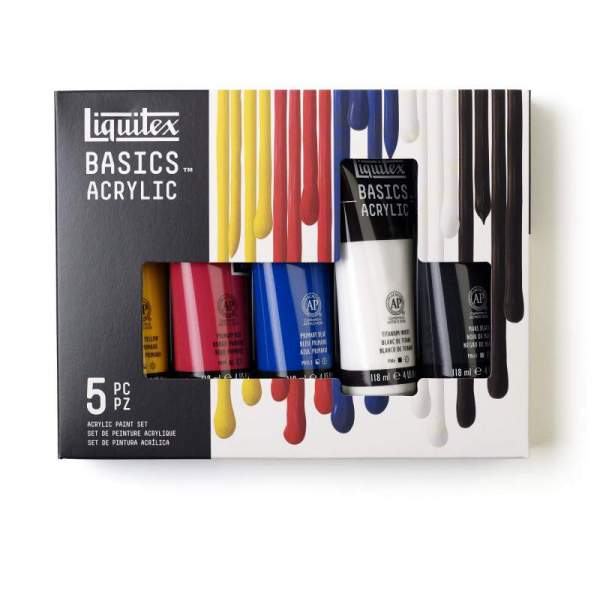 RAYART - Set de 5 tubes 118ml Peinture Acrylique Liquitex - Tunisie Meilleur Prix (Beaux-Arts, Graphique, Peinture, Acrylique, H