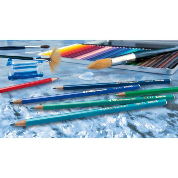 RAYART - Crayon de couleur aquarellable 12 pièces Stabilo Aquacolor - Tunisie