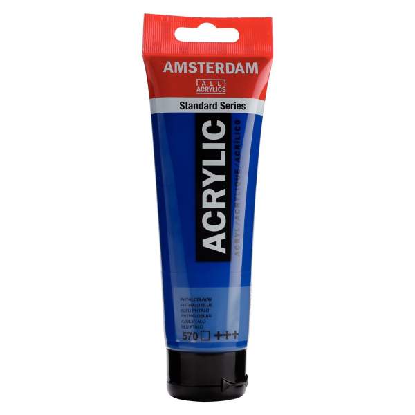 RAYART - Amsterdam Standard Series Acrylique Tube 120 ml Bleu phtalo 570 - Tunisie Meilleur Prix (Beaux-Arts, Graphique, Peintur