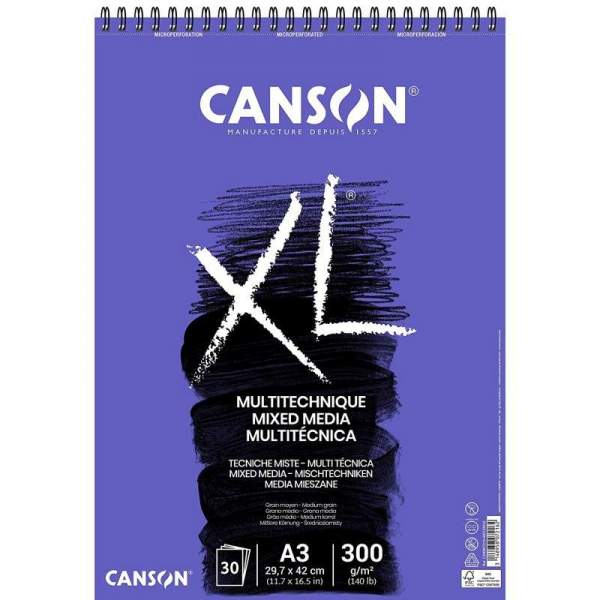 RAYART - Canson XL  Mix Media A3 300g/m² 30 feuilles - Canson - Tunisie Meilleur Prix (Beaux-Arts, Graphique, Peinture, Acryliqu