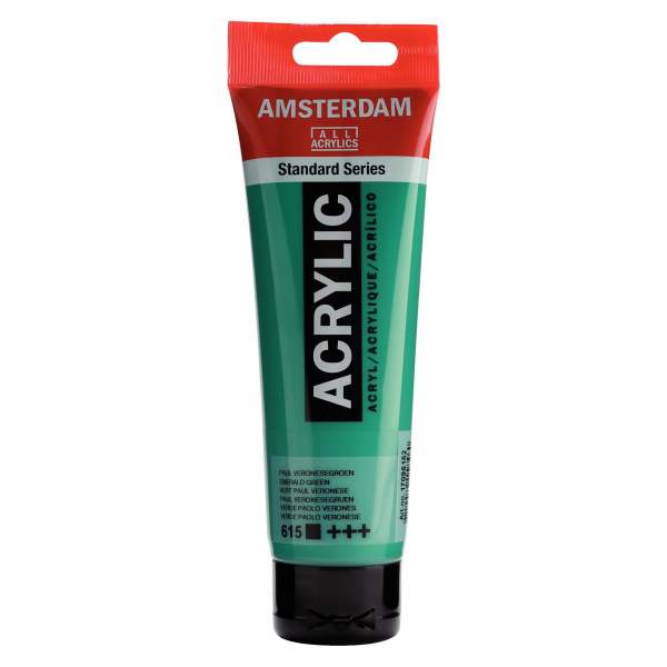 RAYART - Amsterdam Standard Series Acrylique Tube 120 ml Vert émeraude 615 - Tunisie Meilleur Prix (Beaux-Arts, Graphique, Peint