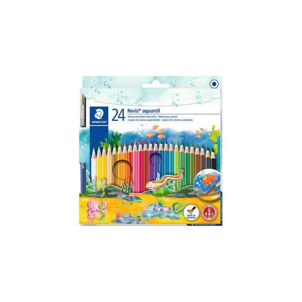 RAYART - Crayon de couleur aquarellable 24 couleurs Staedtler - Tunisie Meilleur Prix (Beaux-Arts, Graphique, Peinture, Acryliqu