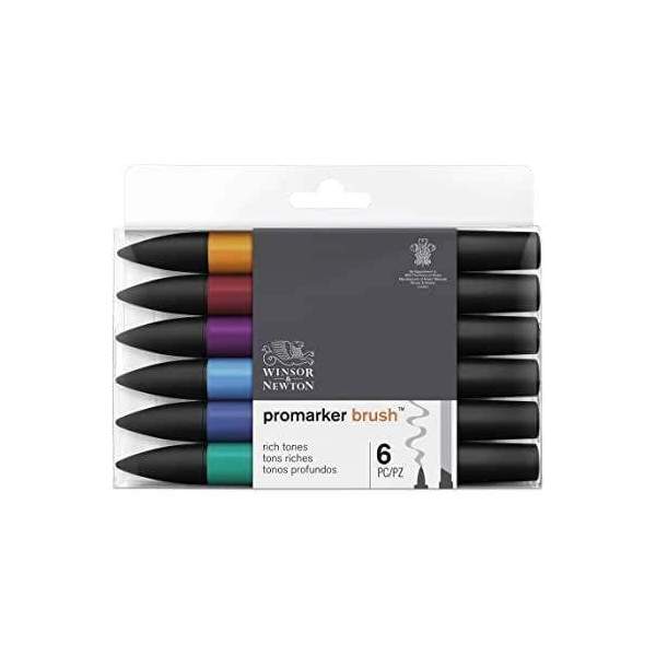 RAYART - Set Promarker Brush 6 tons riches - Winsor & Newton - Tunisie Meilleur Prix (Beaux-Arts, Graphique, Peinture, Acrylique