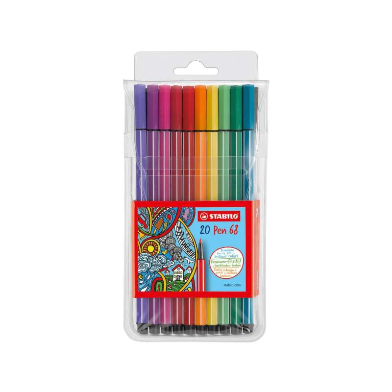 RayArt  Feutre Pen 68 20 couleurs ass. STABILO