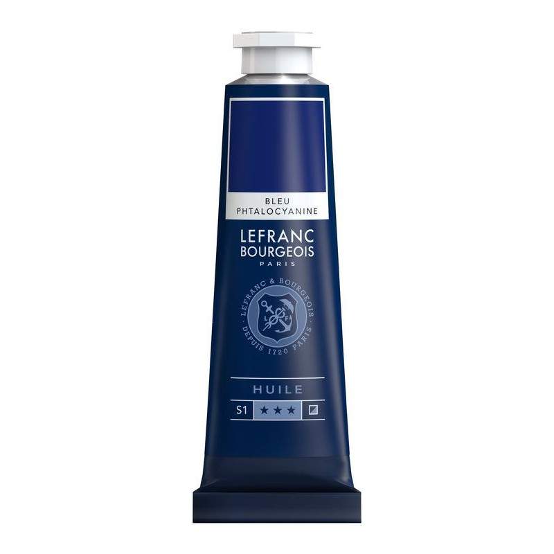 RAYART - Huile Fine Lefranc Bourgeois - 40ml - Bleu phtalocyanine 095 - Tunisie Meilleur Prix (Beaux-Arts, Graphique, Peinture, 