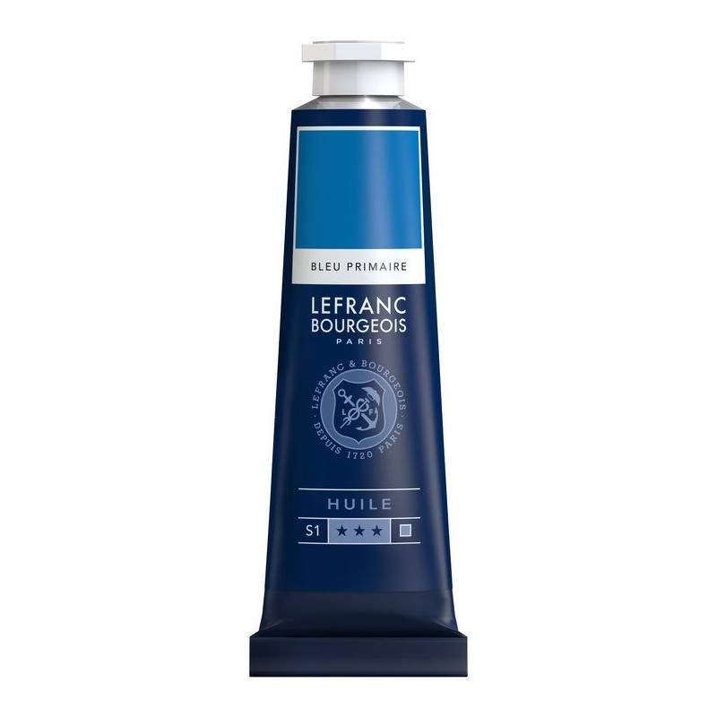 RAYART - Huile Fine Lefranc Bourgeois - 40ml - Bleu primaire 063 - Tunisie Meilleur Prix (Beaux-Arts, Graphique, Peinture, Acryl