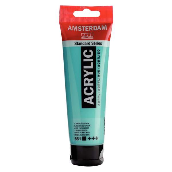 RAYART - Amsterdam Standard Series Acrylique Tube 120 ml Vert turquoise 661 - Tunisie Meilleur Prix (Beaux-Arts, Graphique, Pein