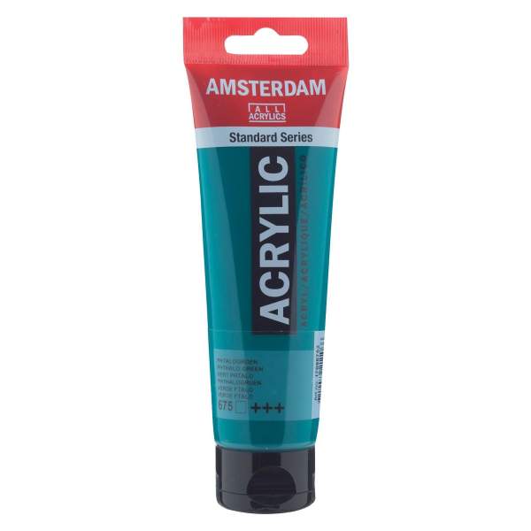 RAYART - Amsterdam Standard Series Acrylique Tube 120 ml Vert de phtalo 675 - Tunisie Meilleur Prix (Beaux-Arts, Graphique, Pein