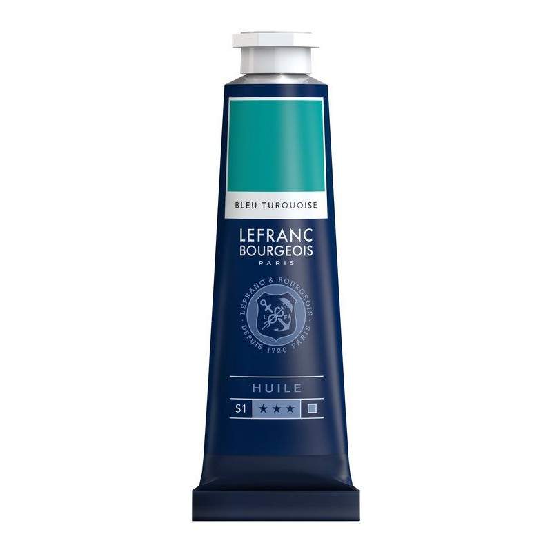 RAYART - Huile Fine Lefranc Bourgeois - 40ml - Bleu turquoise 050 - Tunisie Meilleur Prix (Beaux-Arts, Graphique, Peinture, Acry