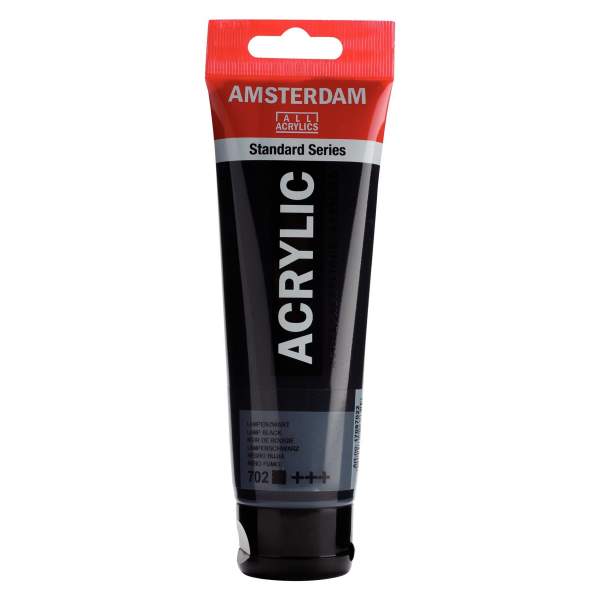 RAYART - Amsterdam Standard Series Acrylique Tube 120 ml Noir de bougie 702 - Tunisie Meilleur Prix (Beaux-Arts, Graphique, Pein