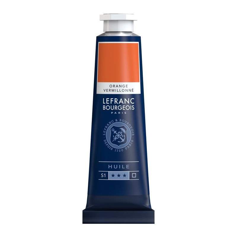 RAYART - Huile Fine Lefranc Bourgeois - 40ml - Orange vermillonné 697 - Tunisie Meilleur Prix (Beaux-Arts, Graphique, Peinture, 