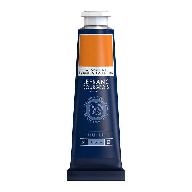 RAYART - Huile fine Lefranc Bourgeois - 40 ml - orange de cadmium 797 - Tunisie Meilleur Prix (Beaux-Arts, Graphique, Peinture, 