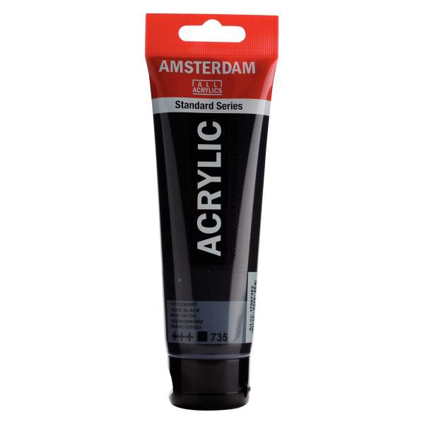 RAYART - Amsterdam Standard Series Acrylique Tube 120 ml Noir oxyde 735 - Tunisie Meilleur Prix (Beaux-Arts, Graphique, Peinture