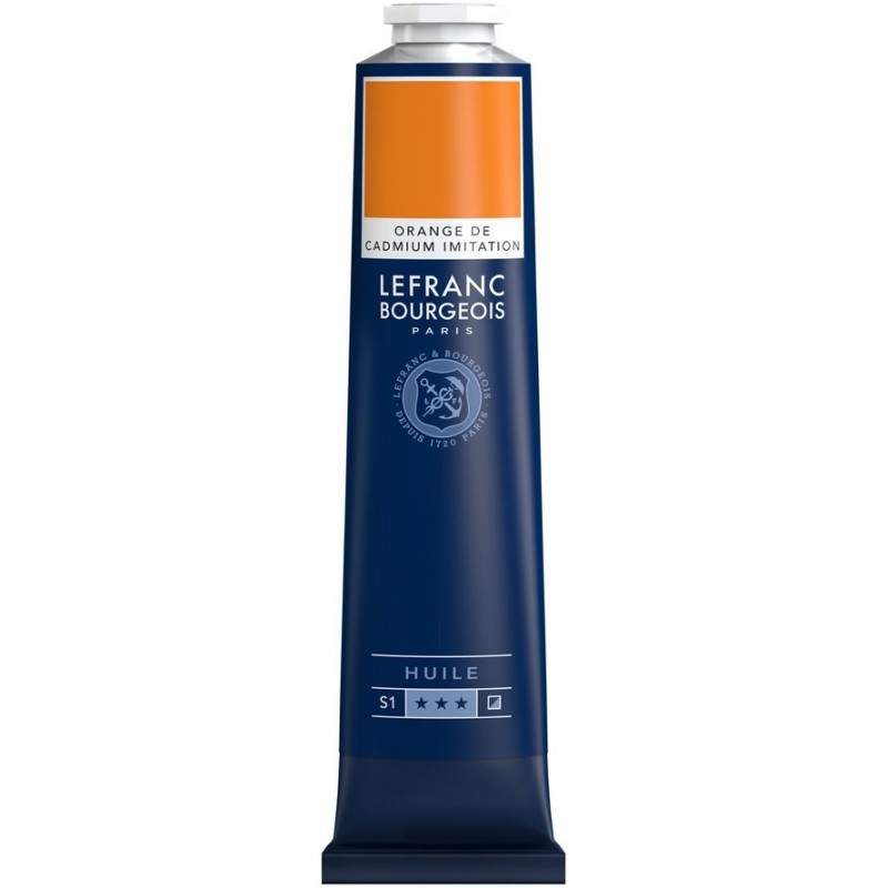 RAYART - Huile Fine Lefranc Bourgeois - 150ml - orange de cadmium 797 - Tunisie Meilleur Prix (Beaux-Arts, Graphique, Peinture, 