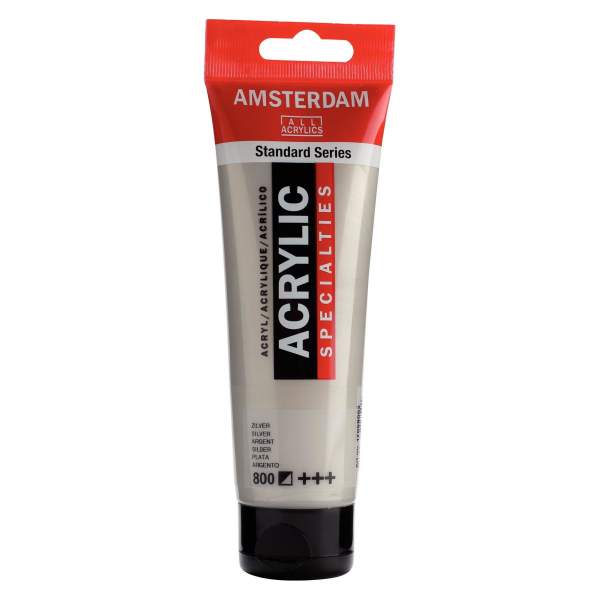 RAYART - Amsterdam Standard Series Acrylique Tube 120 ml Argent 800 - Tunisie Meilleur Prix (Beaux-Arts, Graphique, Peinture, Ac