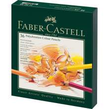 RAYART - Crayon de couleur Polychromos, boîte studio de 36 Faber Castell Tunisie