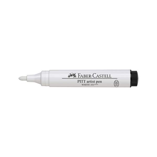 RAYART - Feutre Pitt Artist Pen Blanc 2,5MM Faber Castell - Tunisie