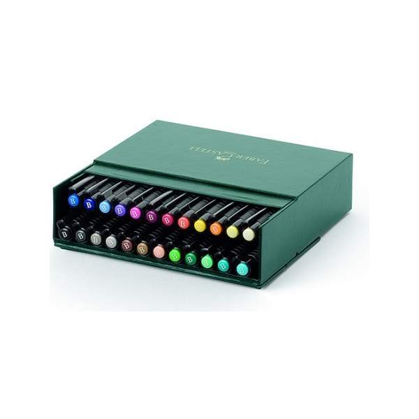RAYART - Boite De Feutres de 24 Pitt Artist Pen - Faber castell - Tunisie Meilleur Prix (Beaux-Arts, Graphique, Peinture, Acryli