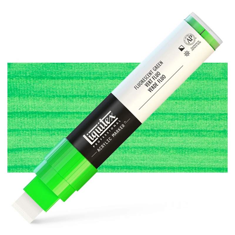 RAYART - Marqueur Liquitex pointe large 15mm vert fluo 985 - Tunisie Meilleur Prix (Beaux-Arts, Graphique, Peinture, Acrylique, 