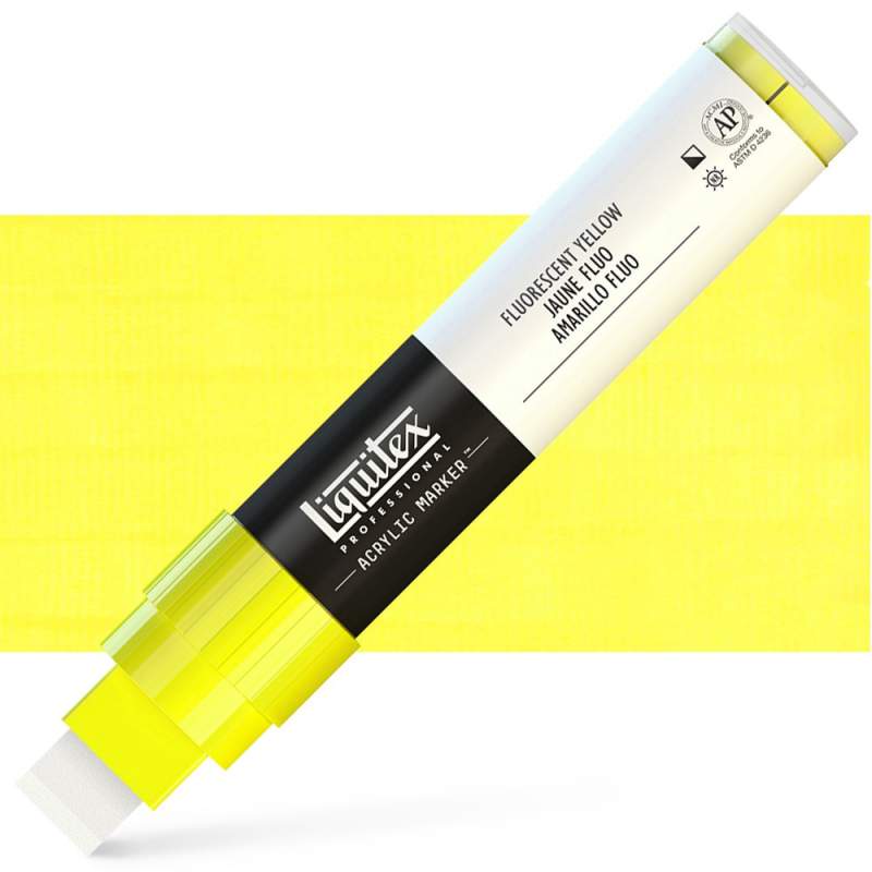 RAYART - Marqueur Liquitex pointe large 15mm jaune fluo 981 - Tunisie Meilleur Prix (Beaux-Arts, Graphique, Peinture, Acrylique,