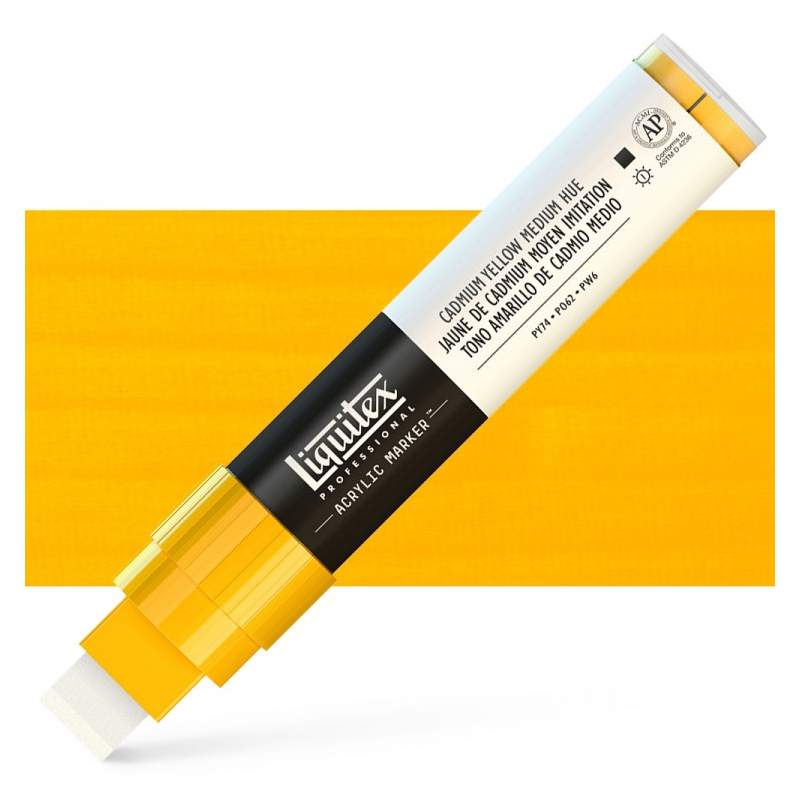RAYART - Marqueur Liquitex pointe large 15mm jaune de cadmium moyen 830 - Tunisie Meilleur Prix (Beaux-Arts, Graphique, Peinture
