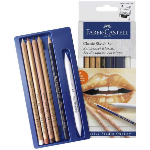 RAYART - Set de dessin Classique, monochrome - Faber Castell - Tunisie Meilleur Prix (Beaux-Arts, Graphique, Peinture, Acrylique