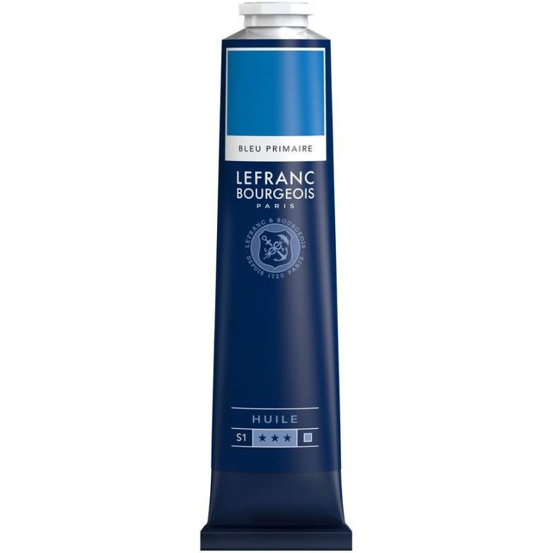 RAYART - Huile Fine Lefranc Bourgeois - 150ml - Bleu primaire 63 - Tunisie Meilleur Prix (Beaux-Arts, Graphique, Peinture, Acryl