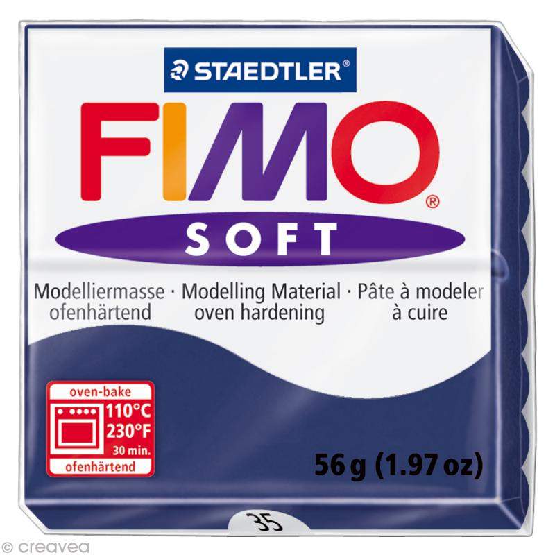 RAYART - Pâte Fimo soft Bleu windsor 35  - 57 gr - Tunisie Meilleur Prix (Beaux-Arts, Graphique, Peinture, Acrylique, Huile, Aqu